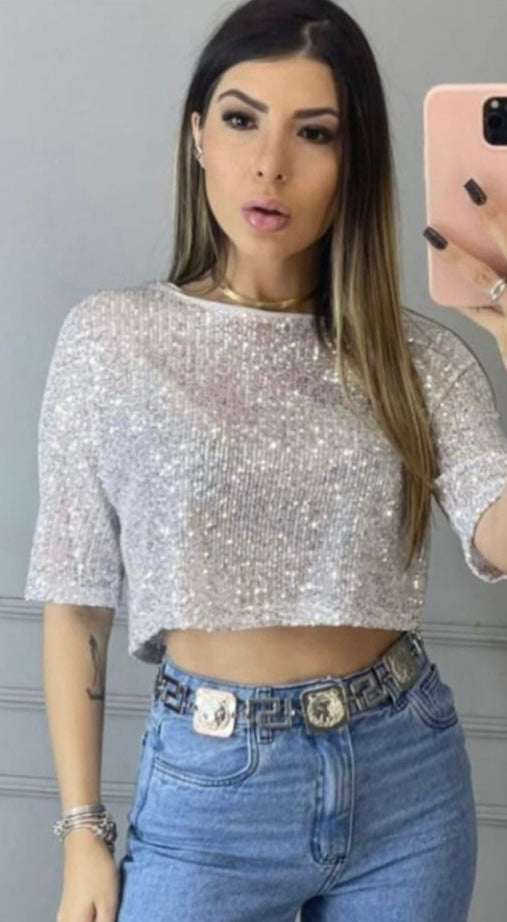 cropped sequin